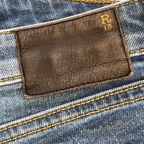 R13 Kate Skinny Angled Hem Jeans Size 27 - Picture 12 of 14